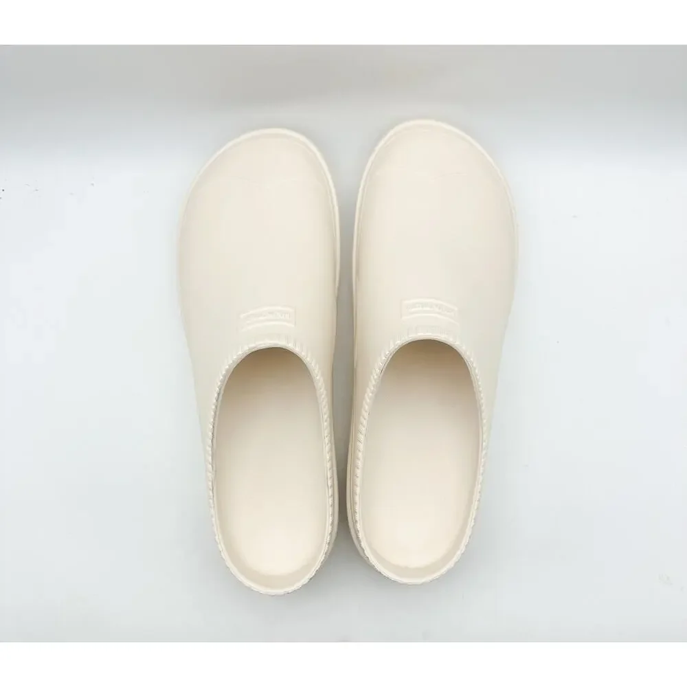 HUNTER Mens In/Out Bloom Clog Size 13 UK 12 White Willow Cream NWOB